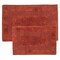 Hastings Home 2-piece 100-percent Cotton Bathmat, Reversible, Soft, Absorbent Bathroom Rugs, Brick 123051SRA - alternate 3